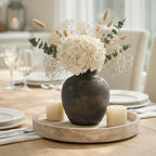 Boho Beige Flower Vase — 6" - View 5