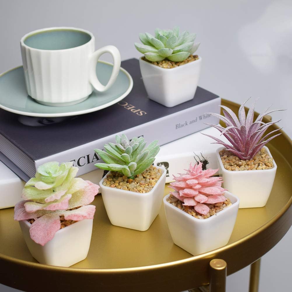 Gold Faux Succulent - View 5