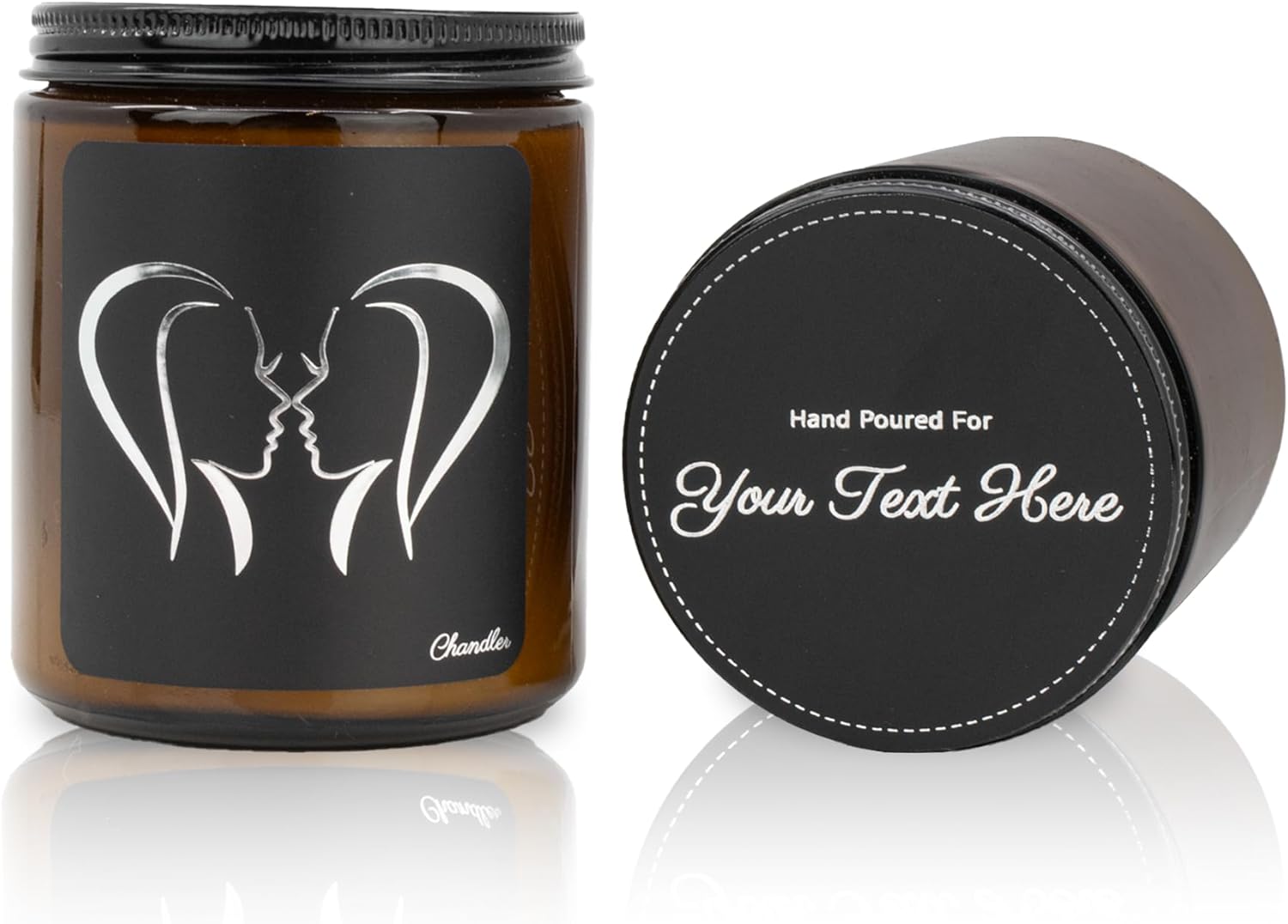 Scented Blue Soy Candle — Virgo