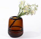 Round Modern Blue Flower Vase — 7" - View 8