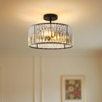 Luxe Black Chandelier — 3-Light - View 8