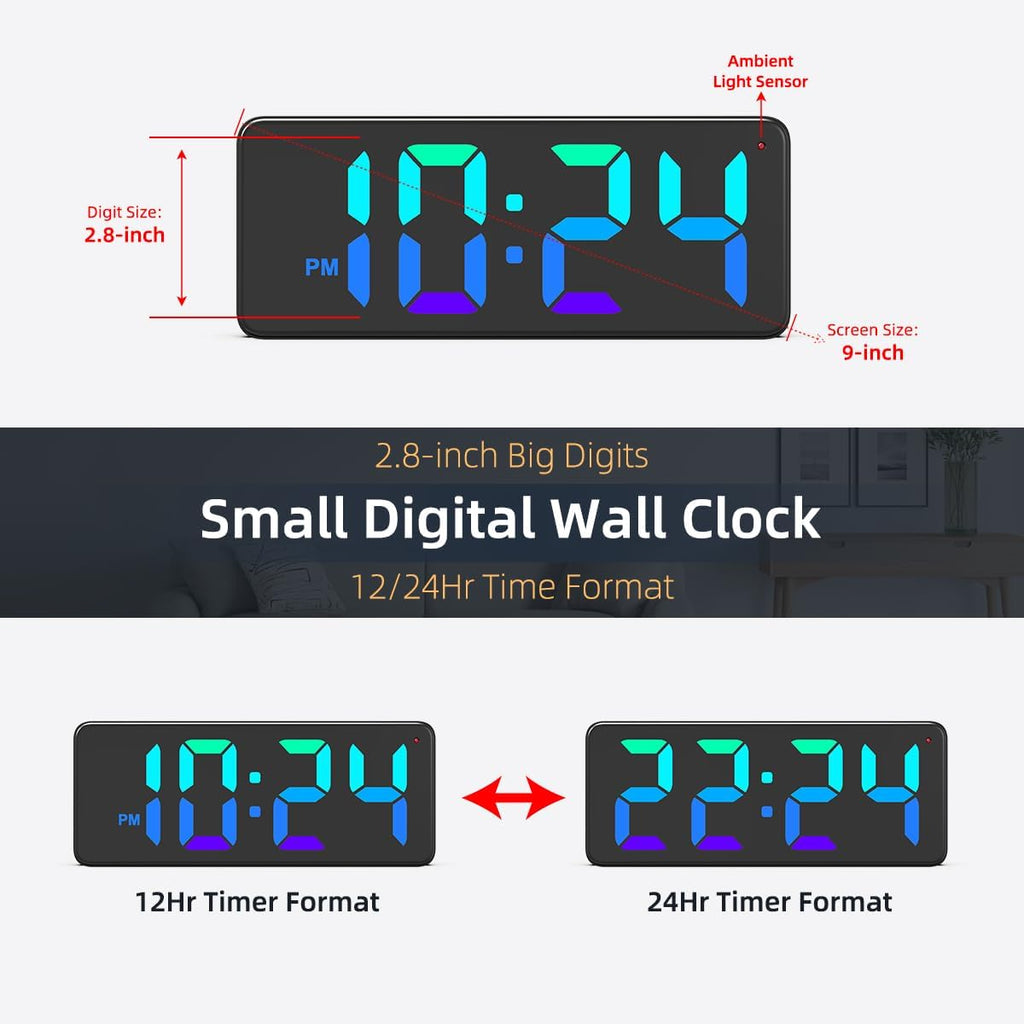 RGB Farmhouse Wall Clock - View 3