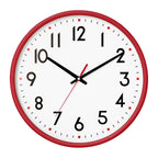Battery Operated Modern Black Wall Clock — 8"