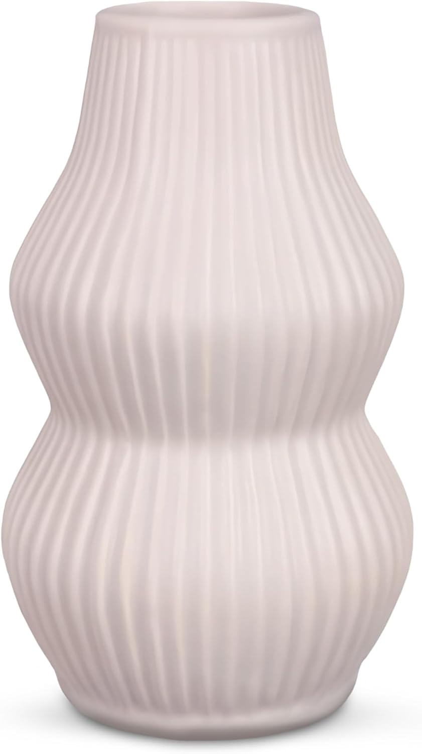 Boho Beige Vase — Set of 2 — Dusty Pink