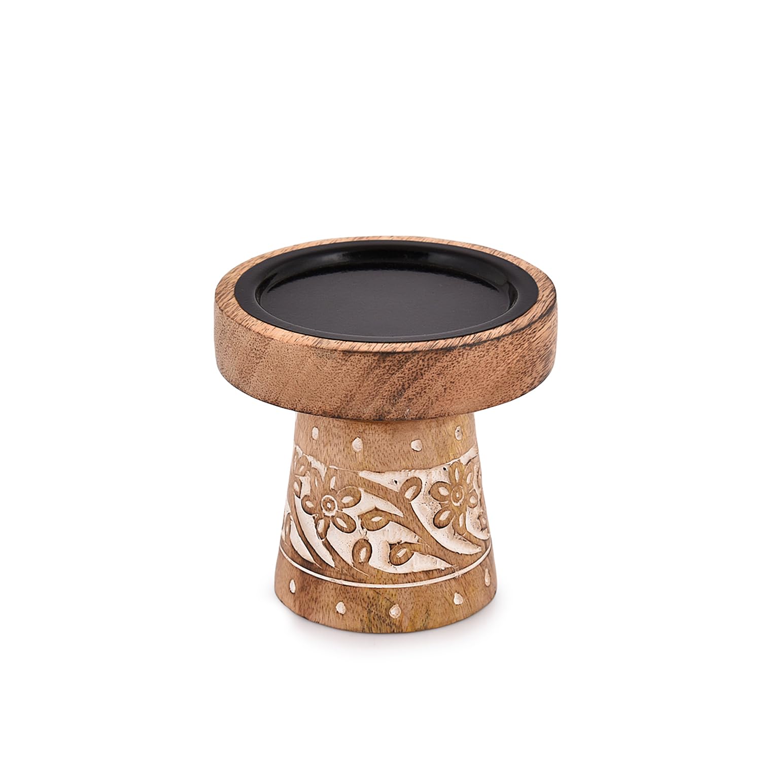 Wood Candle — 4"