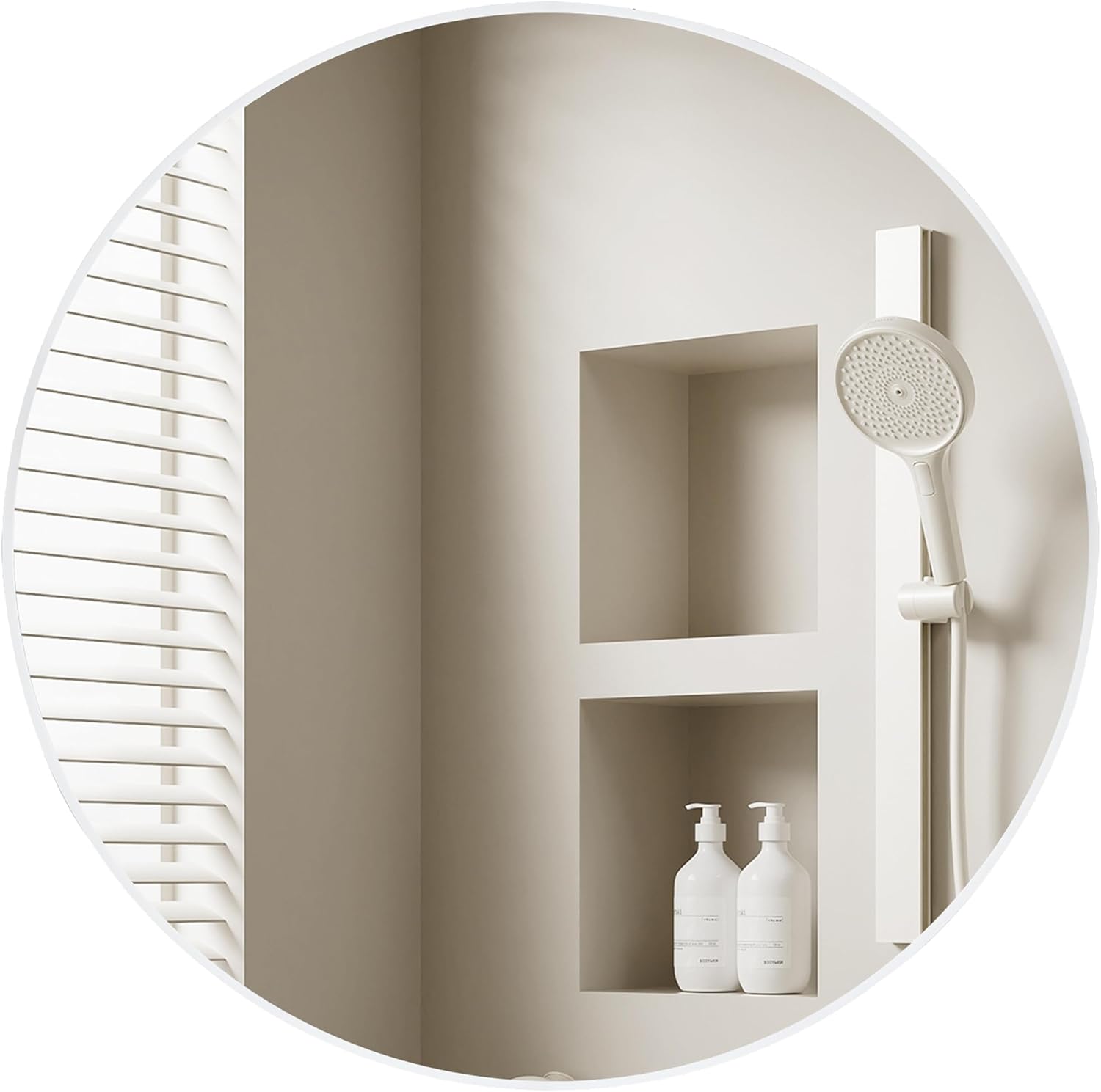 Framed Modern Black Mirror — 30" - View 7