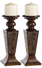 Wax Pillar Candle — Set of 2