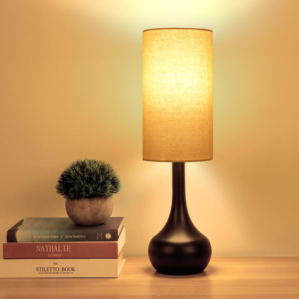 Dimmable Black Bedside Lamp