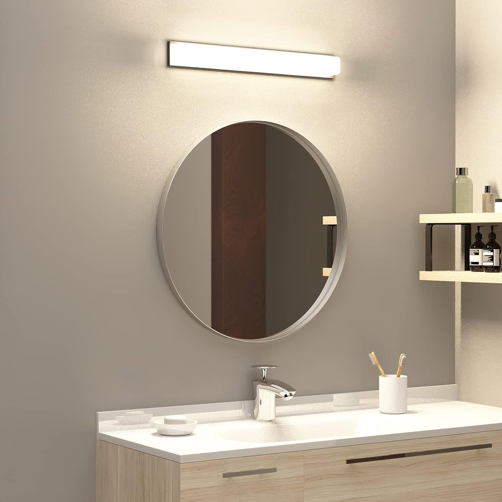 Framed Metal Round Mirror — 28" - View 7