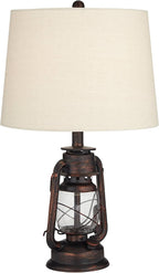Farmhouse Gold Table Lamp — 23" - View 8