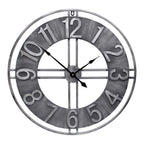 Farmhouse Grey Wall Clock — 30"