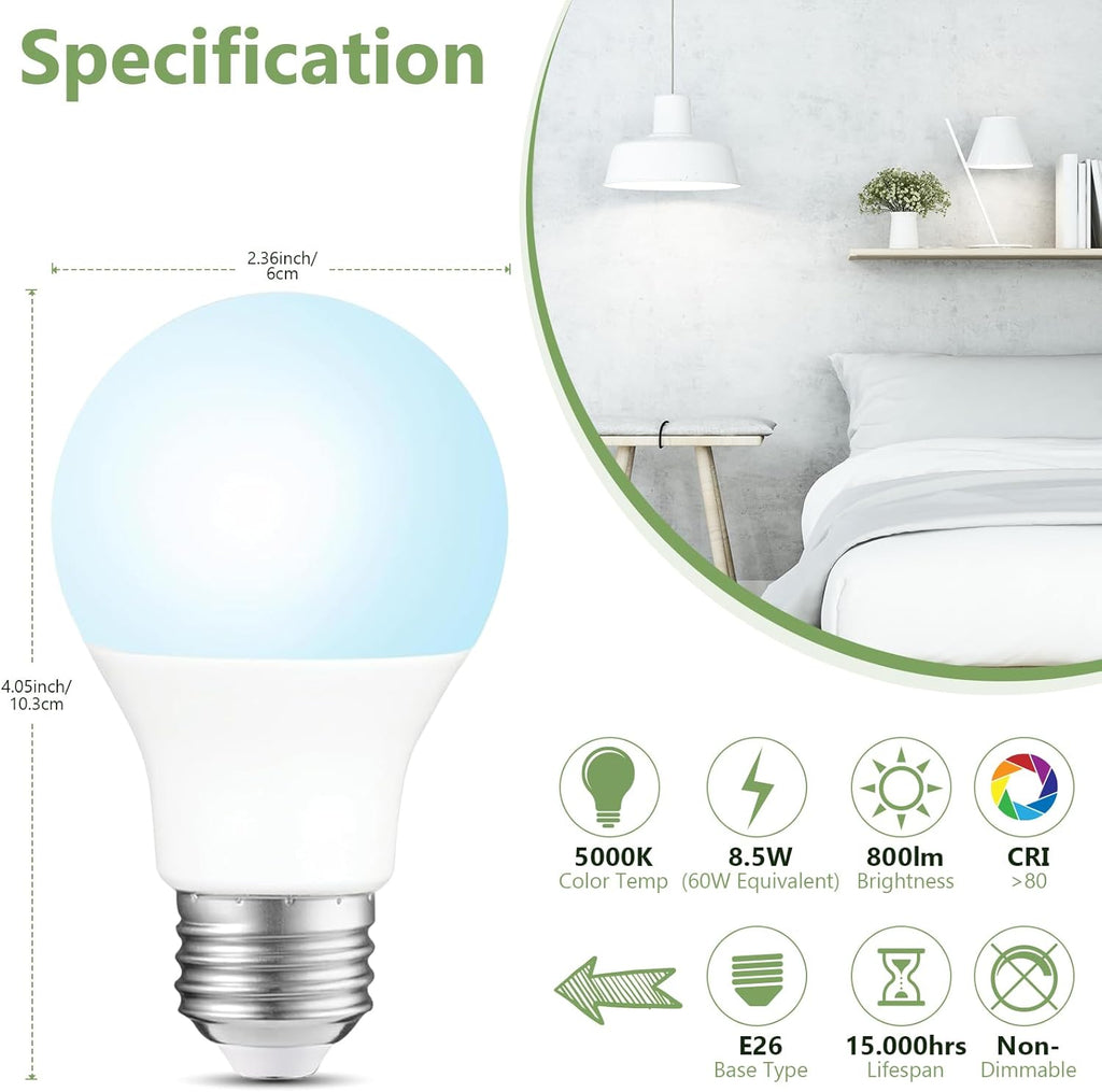 Dimmable White LED Bulb - View 2