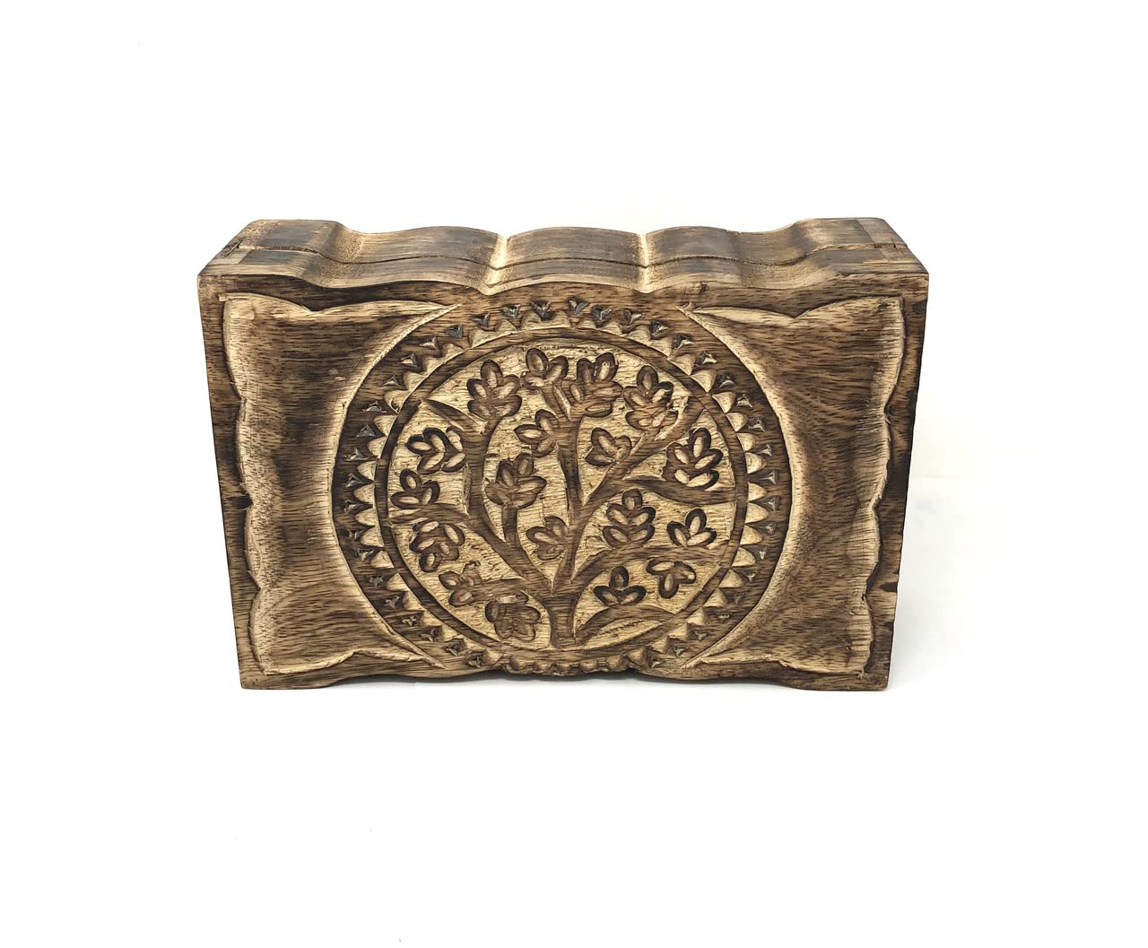 Hand-Carved Wood Home Decor — 6"