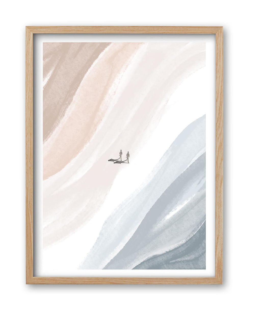 Boho Black Framed Wall Art — 16"