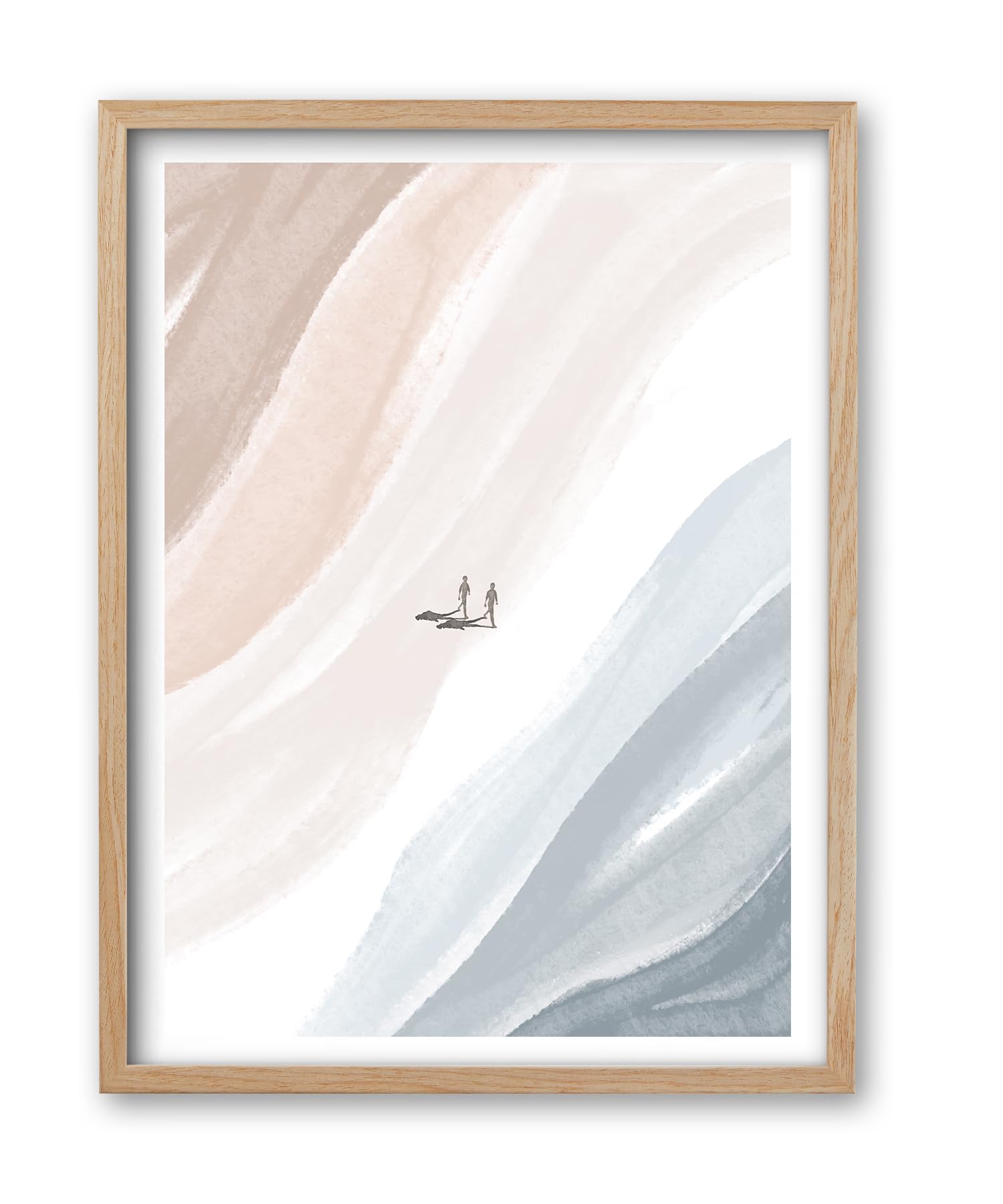 Boho Black Framed Wall Art — 16"