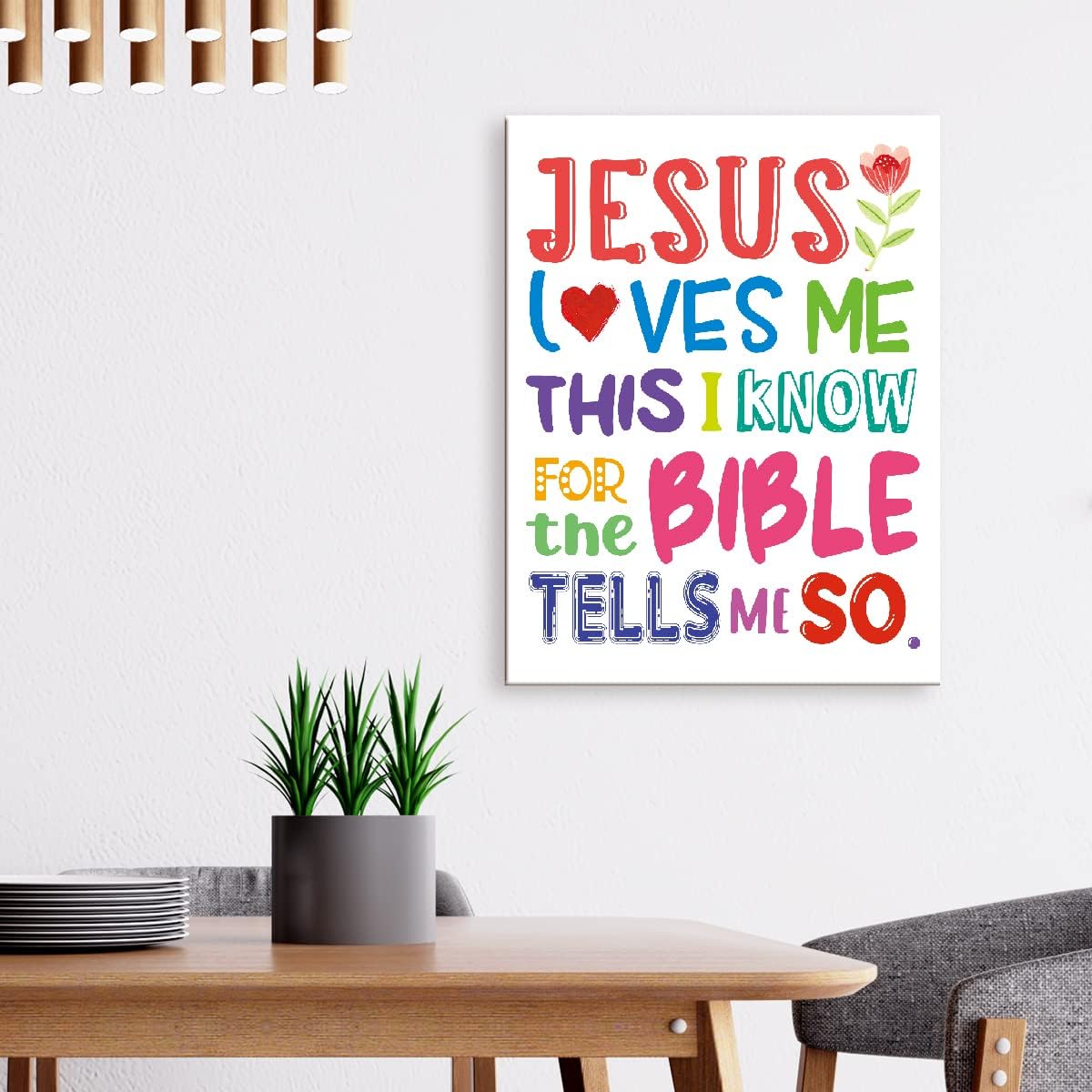 Black Canvas Wall Art — 12" - View 3