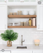 Farmhouse Glass Artificial Plant — 14.2" - View 6