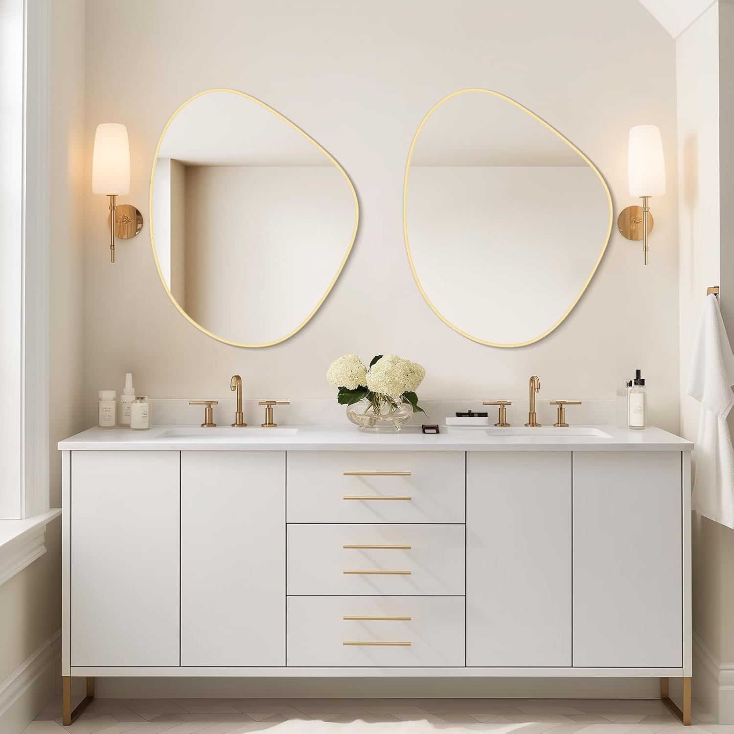 Luxe Black Wall Mirror — 28" - View 3