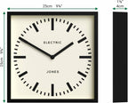 Black Wall Clock — 10" - View 4