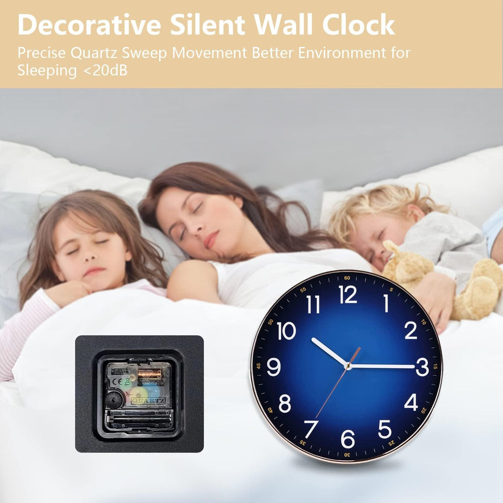 Battery Operated Modern Blue Wall Decor — 12" - View 4