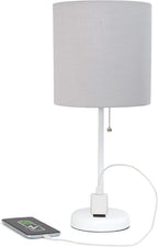 Blue Desk Lamp — Gray/White