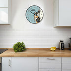 Battery Operated Purple Wall Clock — 8" - View 6