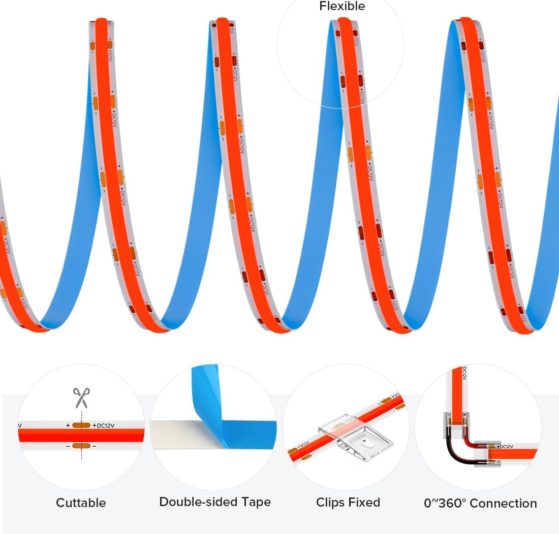 Dimmable Beige LED Strip Light - View 6