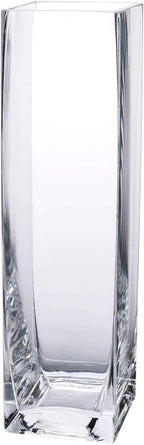 Glass Vase — 4" — 3"×3"×12"