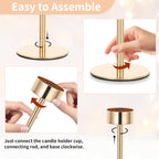 Gold Candle — Set of 6 - View 9