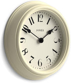 Round Beige Wall Clock — Cream