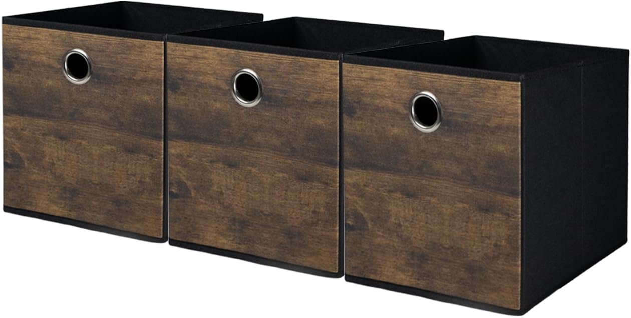 Wood Storage Bin — 6" — Medium-11.8x11.8x11.8inch