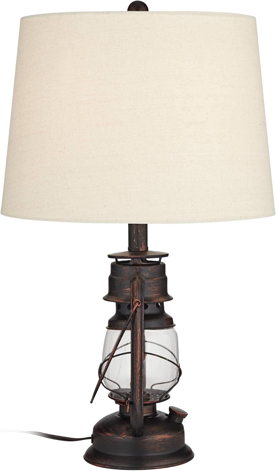 Farmhouse Gold Table Lamp — 23" - View 9
