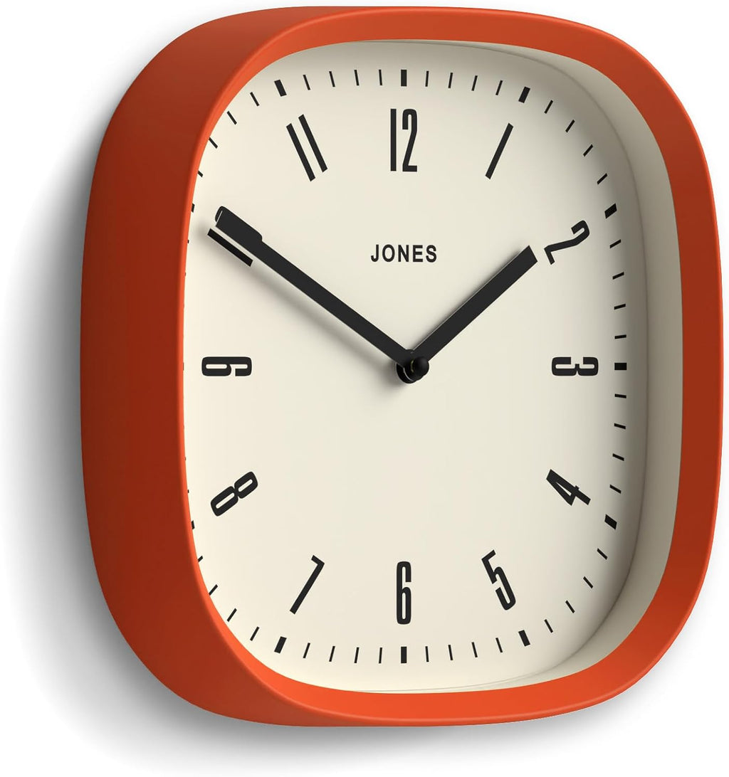 Mid-Century Black Wall Clock — 10" - View 2