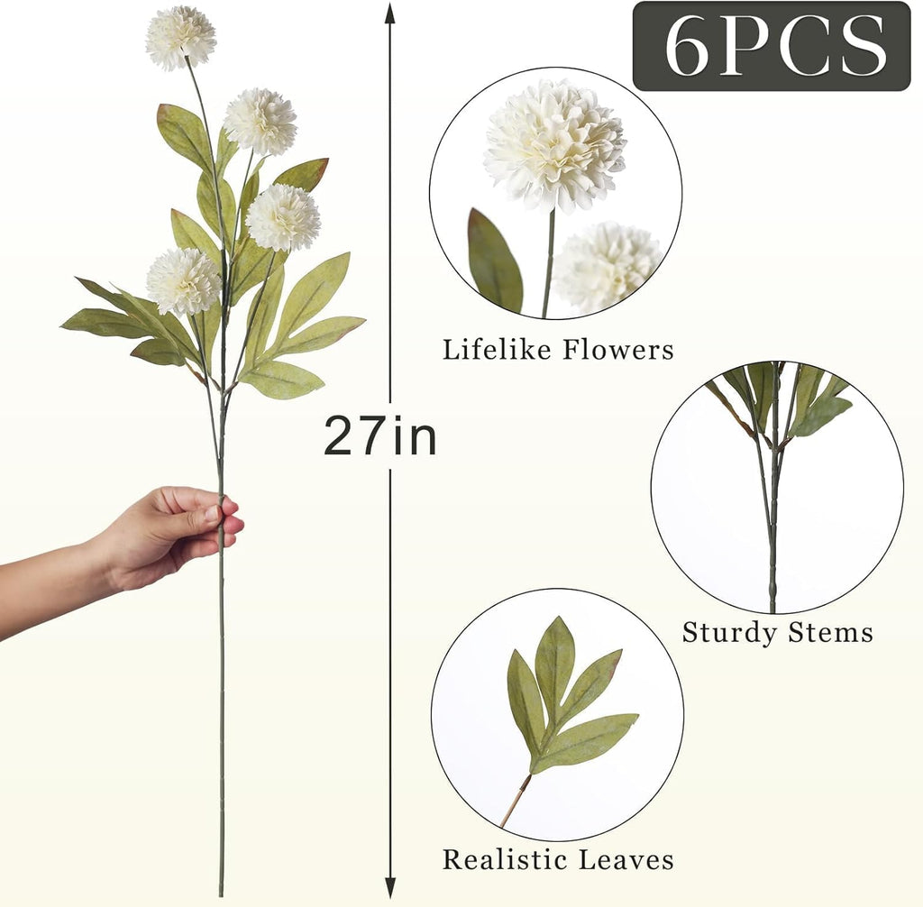 Beige Artificial Flowers — 27" - View 6