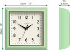 Mid-Century Black Wall Clock — 10" - View 3