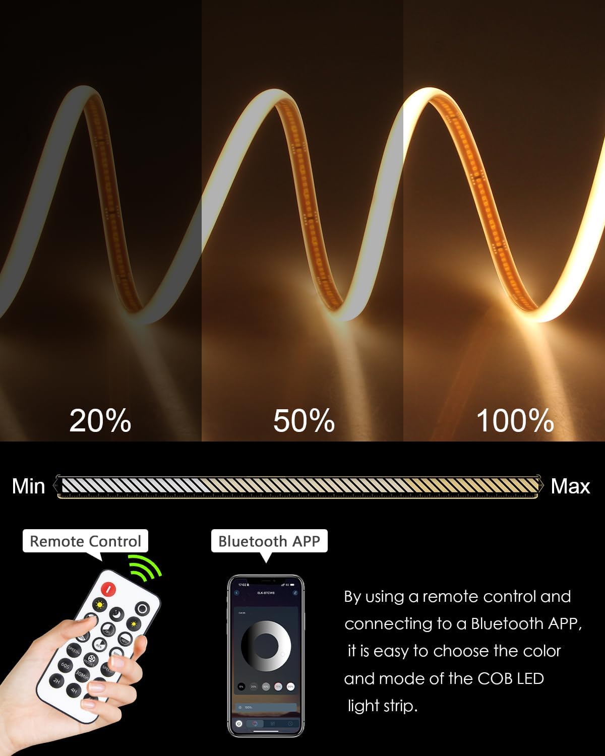 Dimmable White LED Strip Light - View 5