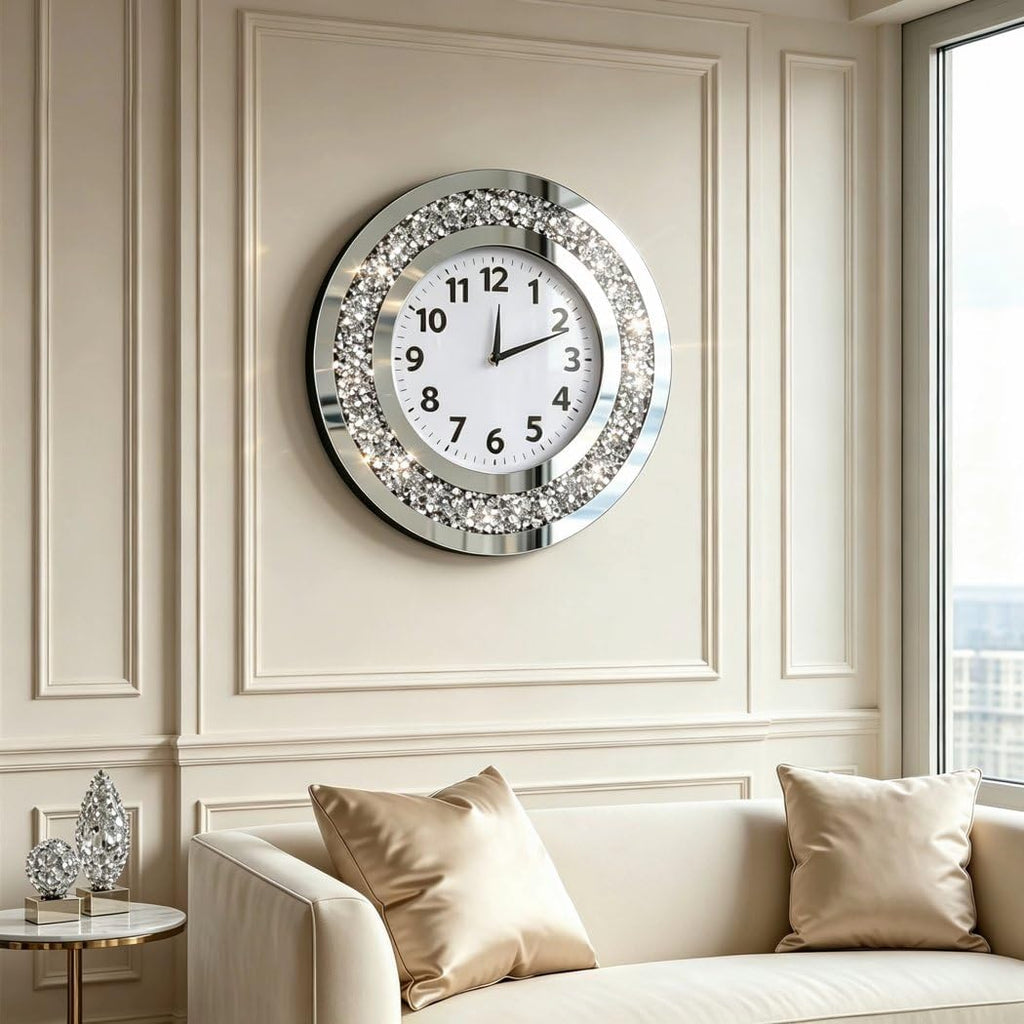 Round Luxe Silver Mirror — 16" - View 5