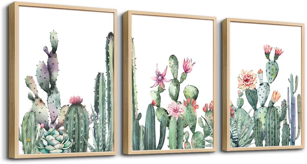 Modern Beige Framed Wall Art — 12" — 12x16inches*3pcs
