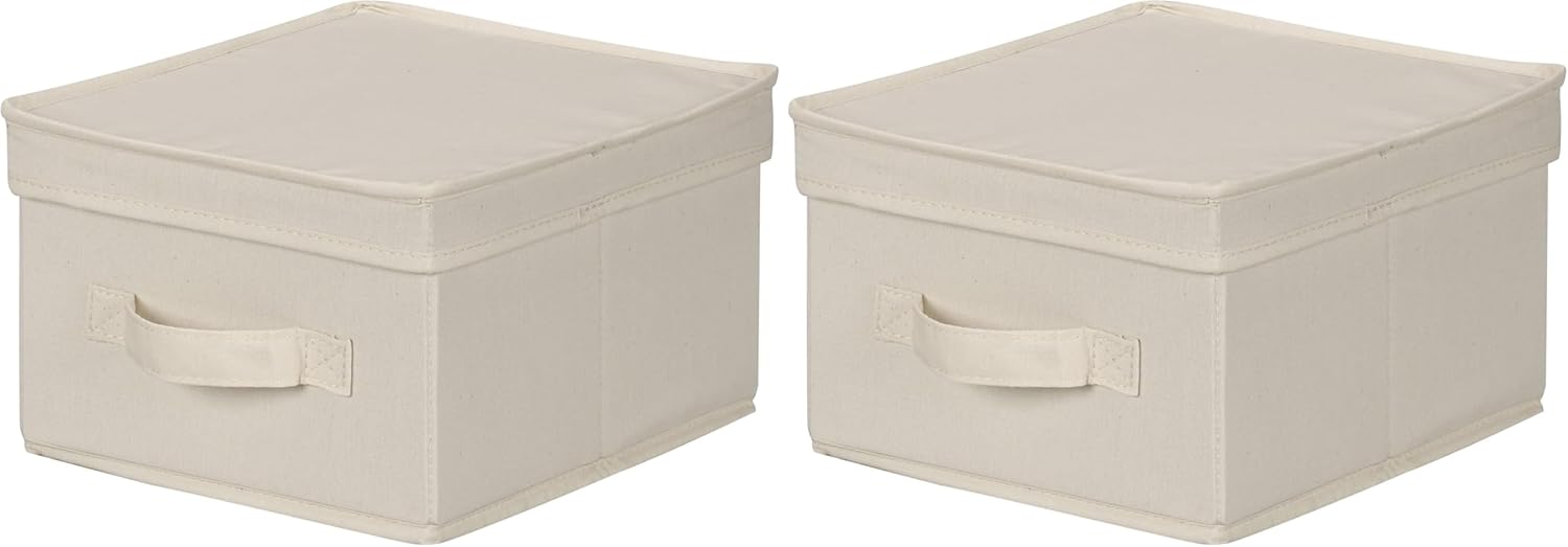 Fabric Storage Basket — Set of 1 — 1 Count (Pack of 2)