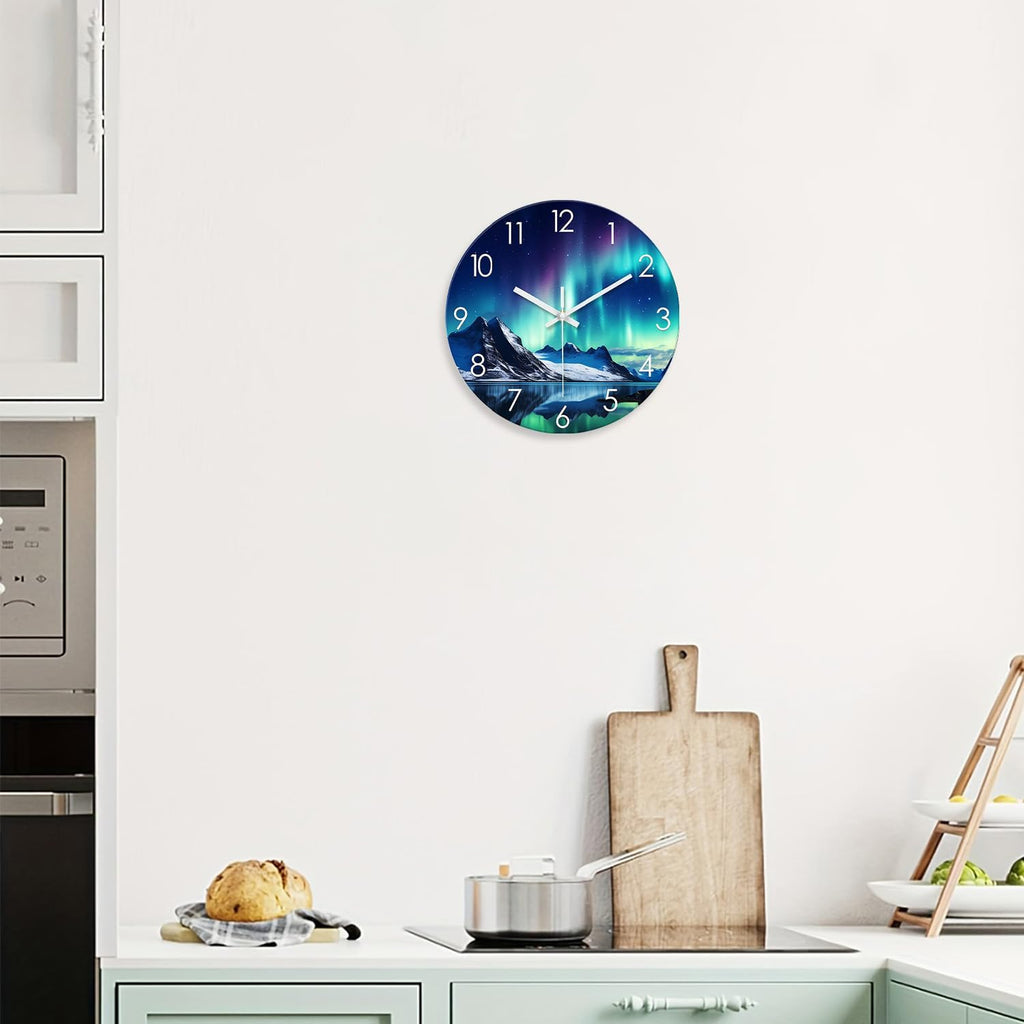 Battery Operated Modern Black Wall Clock — 16" - View 3