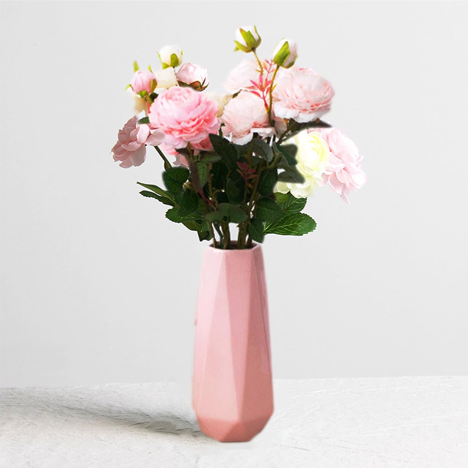 Modern Blue Flower Vase — 4" — Pink