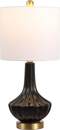 Linen Luxe Black Nightstand Lamp — 21.5" — Black