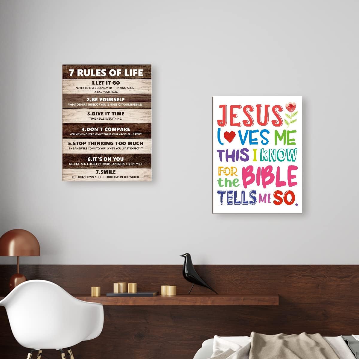 Black Canvas Wall Art — 12" - View 5