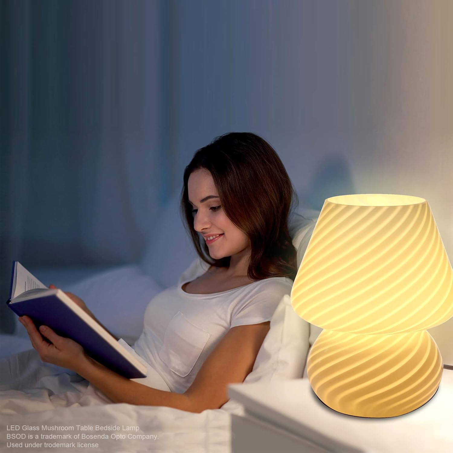 Vintage Blue Table Lamp - View 4