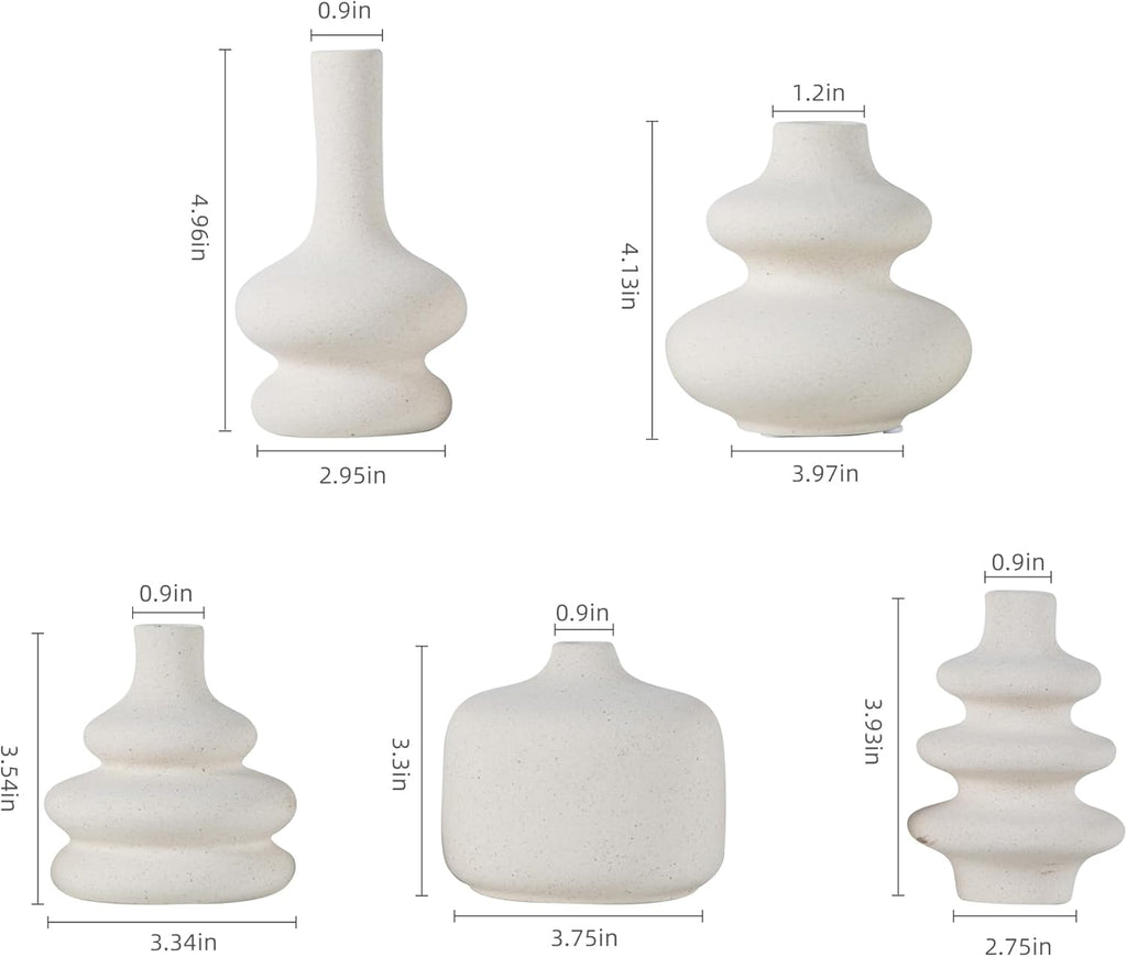 Boho Black Decorative Vase — Set of 5 - View 6
