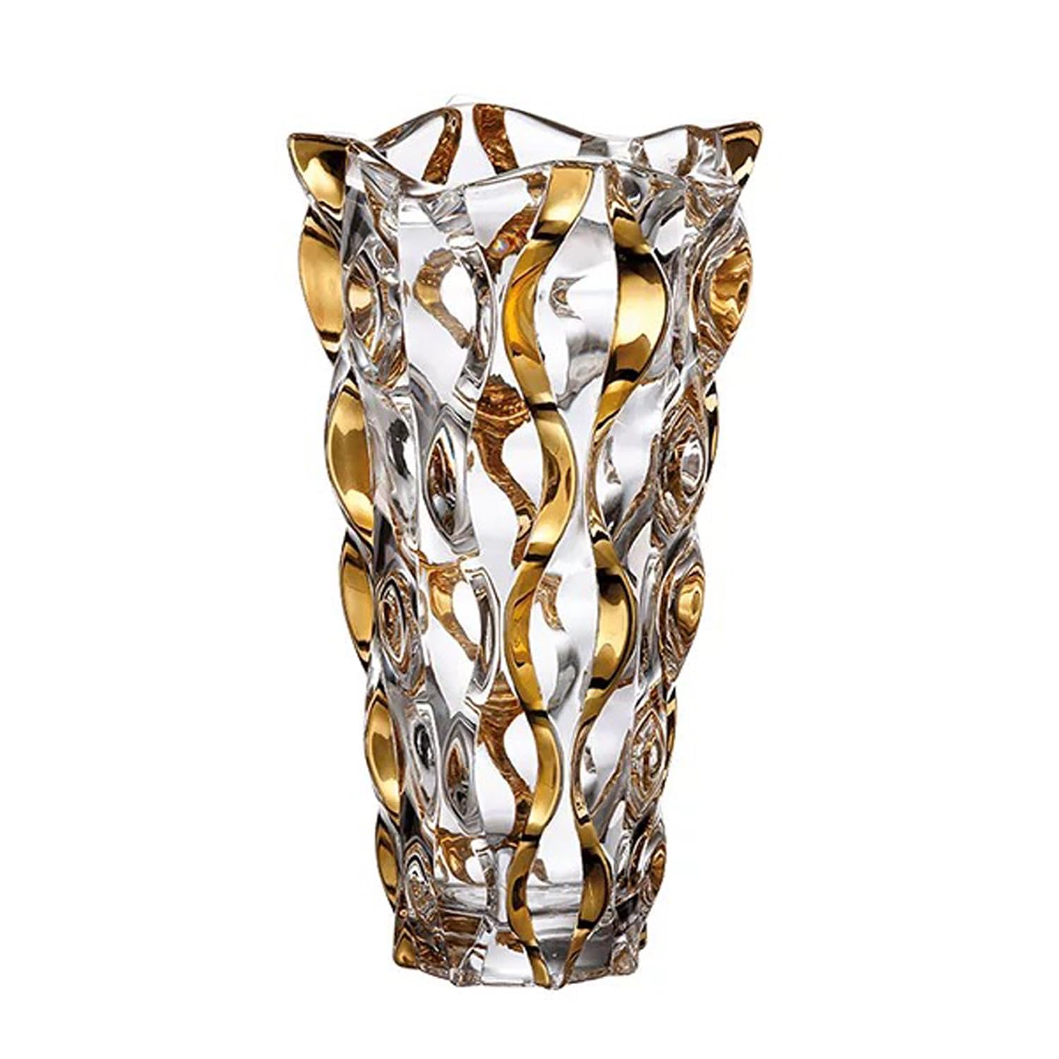 Luxe Gold Flower Vase — 11"