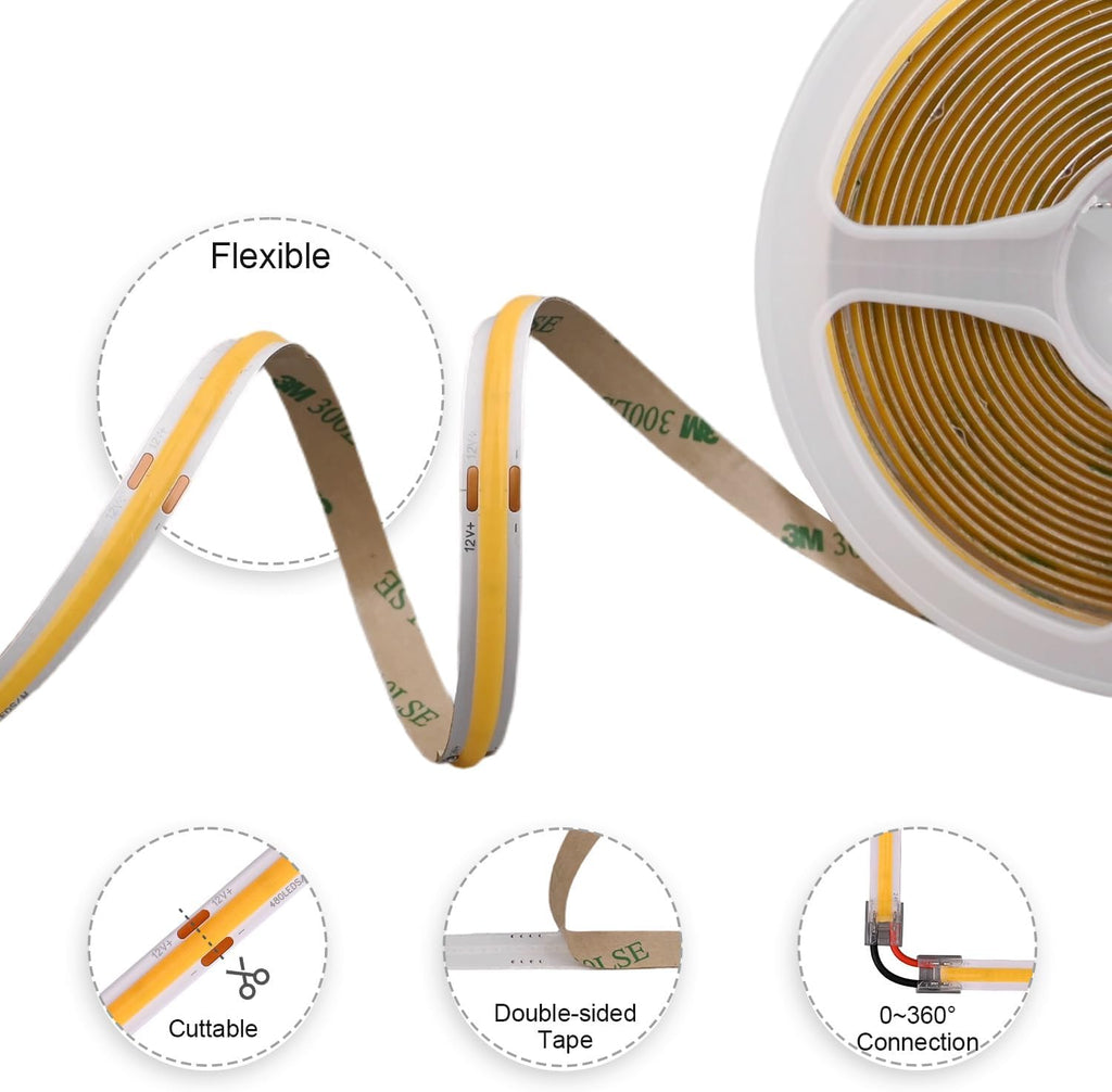 Dimmable Beige LED Strip Lights - View 8