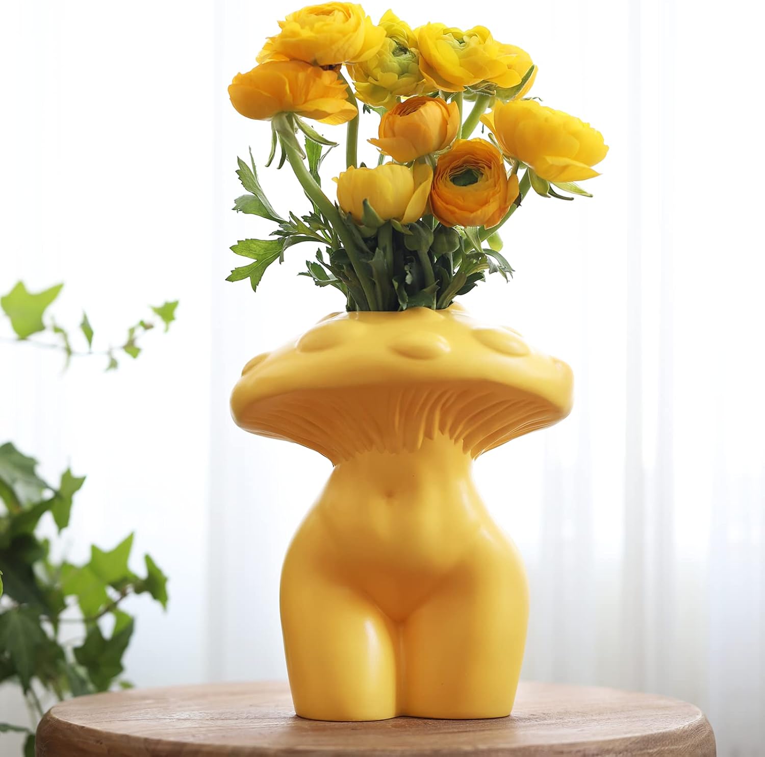 Boho Gold Vase — Orange