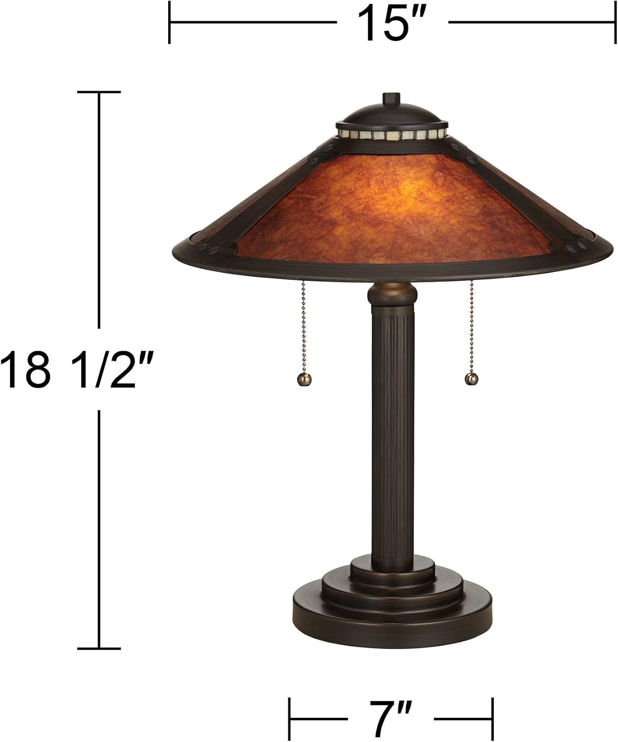 Farmhouse Metal Table Lamp — 2" - View 4