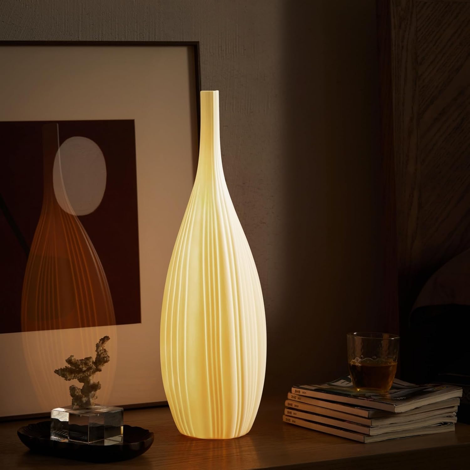 Dimmable Modern Ceramic Bedside Lamp — 20.6" - View 2